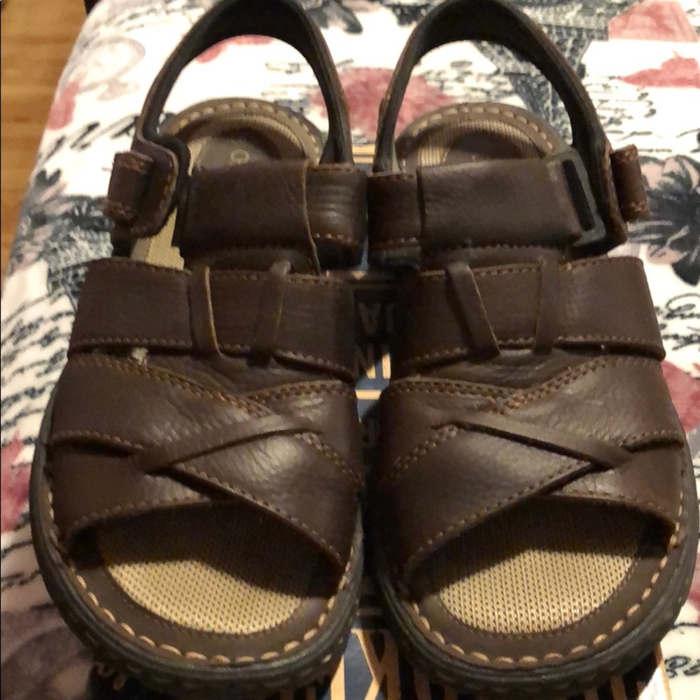 NWOT Men’s Cherokee Tobey Leather Sandals
